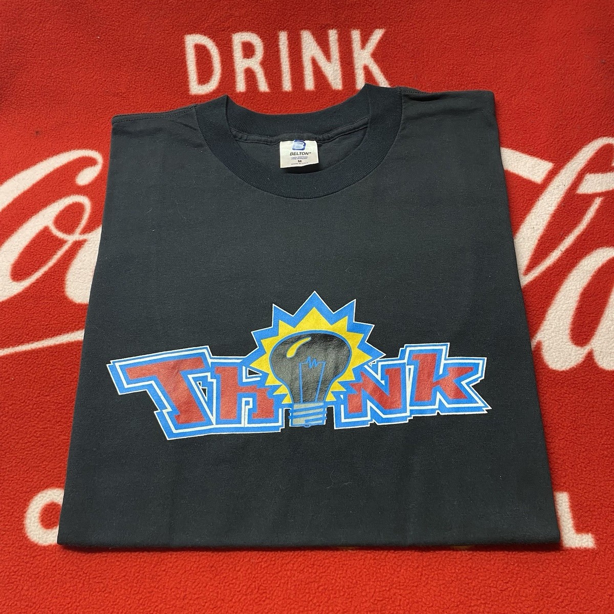 ★デッドストックThink Skateboads'90s【usa製】TシャツL ☆デッドストックThink Skateboads´90s【usa製】TシャツL