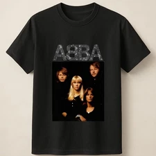 ABBA Iconic Portrait Band Image Retro Style Classic Music Graphic Unisex T Shirt
