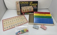VTG 1968 Cross Up Poker Game Milton Bradley #4945 Made in USA Complete
