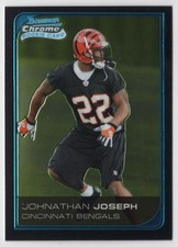2006 BOWMAN CHROME ROOKIE Johnathan Joseph Rookie Cincinnati Bengals #61