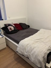Ikea Malm Bettgestell 160x200 Weiß Mit 2 Schubladen