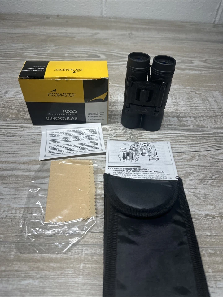 Promaster Binoculars 10x25 303FT/1000YDS- W/Case- New in Box! - Image 2 of 4