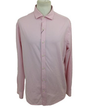 Autograph Men's Formal Shirt Size XL Pink Performance Regular Fit Buttons New