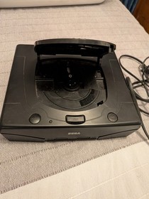 Sega Saturn Console Black MK-80000A With  Power & Video Cords and Game