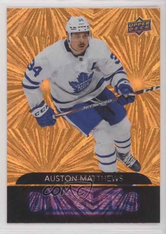 2020-21 Upper Deck Dazzlers Orange Auston Matthews #DZ-42 3y4