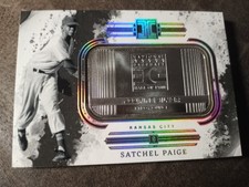 2025 PANINI IMPECCABLE SATCHEL PAIGE .999 FINE SILVER 1 TROY OUNCE HOF CARD /25