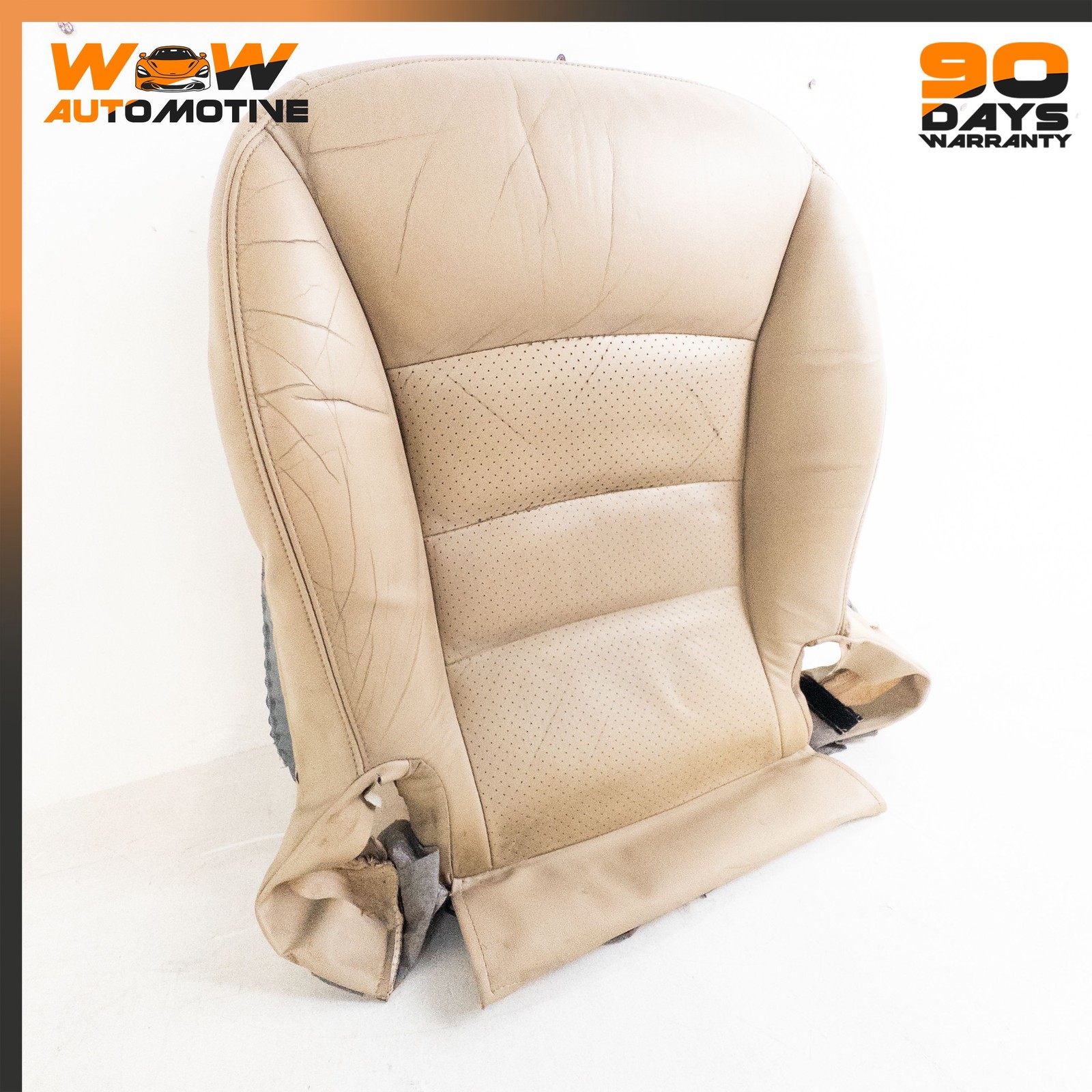 05-11 CHEVROLET CORVETTE C6 FRONT LEFT BOTTOM LOWER SEAT CUSHION LEATHER OEM