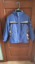Preowned Zero Xposure Youth Size M 10-12 Blue Full Zip With Liner Coat