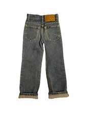 Vintage Lee Kids Jeans Size 6 Slim USA Made 70s 80s Grunge Denim 100 Cotton