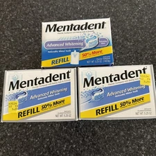 Mentadent 2 Refills Advanced Whitening 5.25 oz New in open box