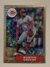 HUNTER GREENE 2022 TOPPS CHROME SILVER UPDATE MOJO RC ROOKIE CARD MINT. rookie card picture