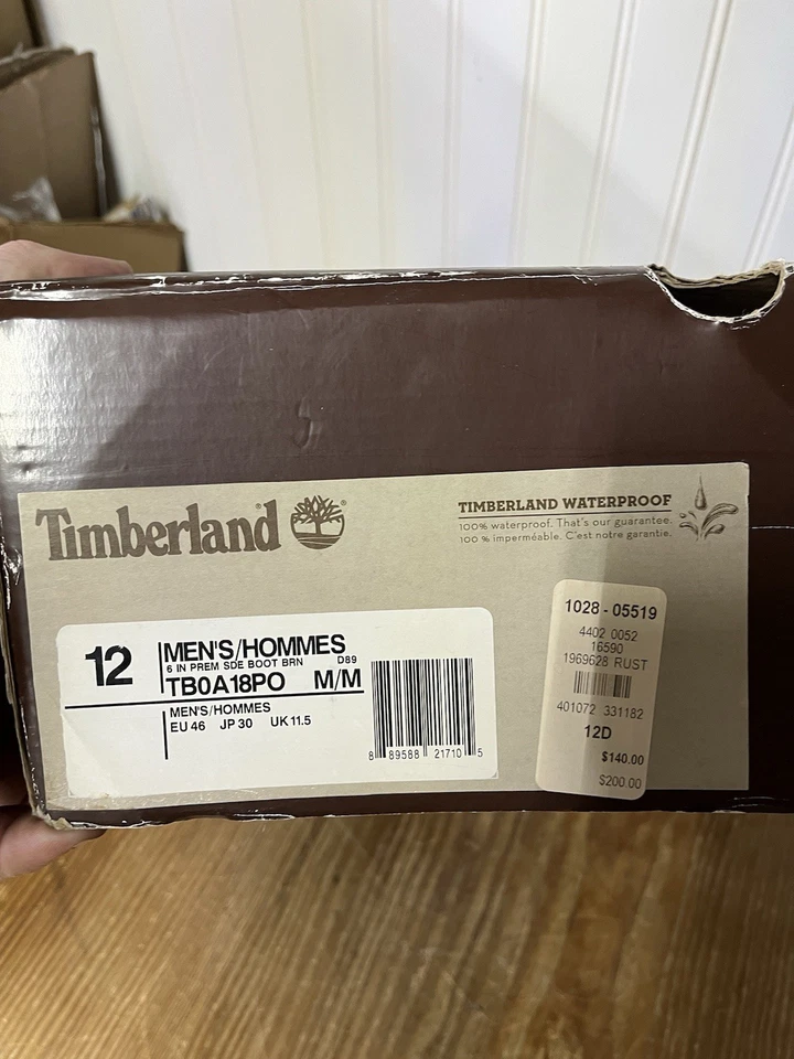 Timberland 6 Pulgadas Premium Óxido Hombres Talla 12 D Bota Impermeable Lanzamiento Limitado Foto 4 de 4