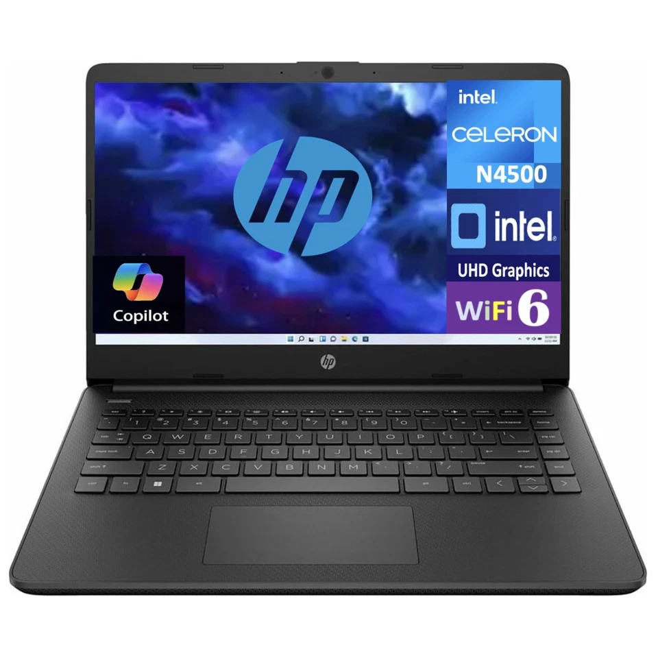 Portátil HP 14 14" Intel Core Celeron N4500 1.10GHz 16GB DDR4 512GB SSD W11P, BK
