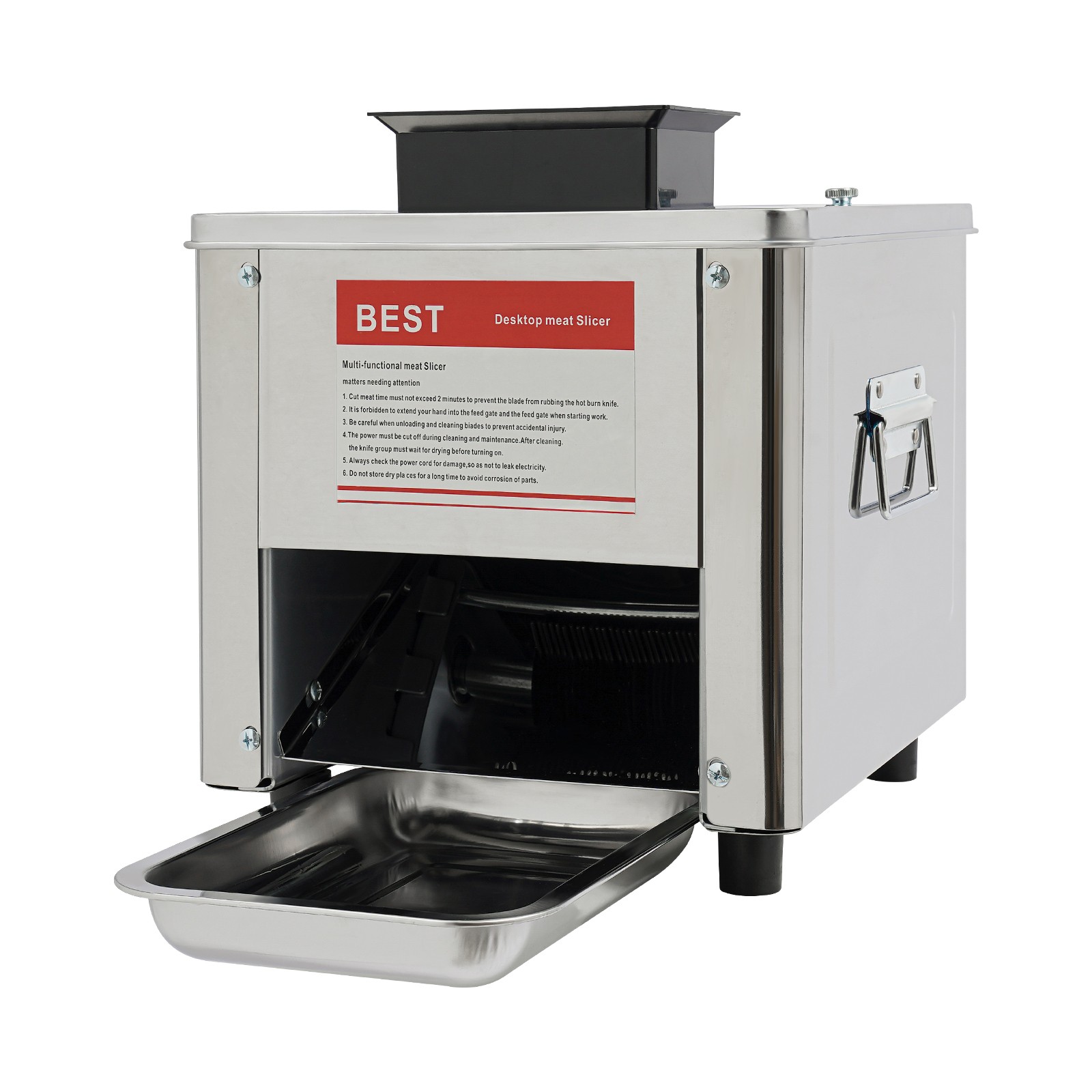 Stainless Steel Meat Cutter Machine Electric Meat Slicer 310r/min Waterproof