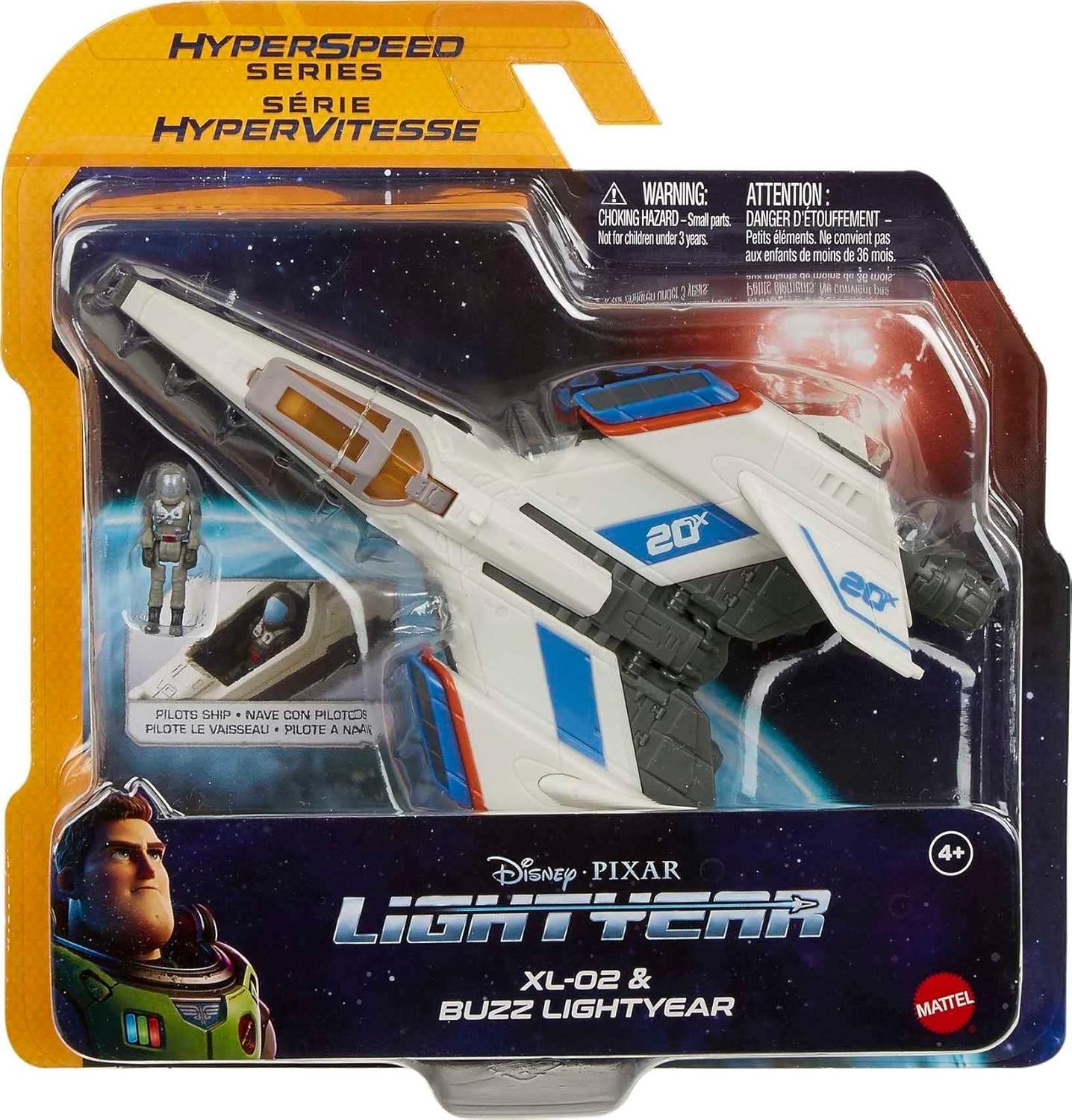 Mattel Disney Pixar Lightyear Hyperspeed Serie XL-02 und Buzz Lightyear 10cm Neu