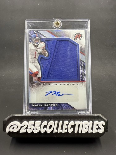 2024 Topps Resurgence Malik Nabers RPA Rookie Patch Auto #RPA-MN New York GIANTS