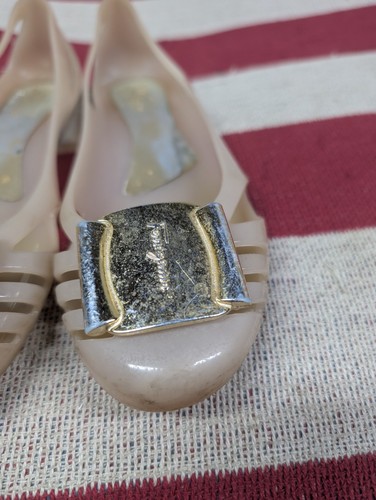 Salvatore Ferragamo PVC Jelly Bermuda Cutout Ballerinas - Größe 8 - Bild 3 von 15