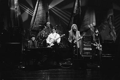 James Young of the musical guest Styx performs on March 12 1991 Old TV Photo