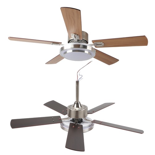 ΙCeiling Fan With Light 42in Flush Mount 5 Ceiling Fan Remote Control Low - Picture 6 of 24