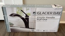 Glacier Bay Hemming Single-Handle Pull-Out Sprayer Kitchen Faucet in Matte Black