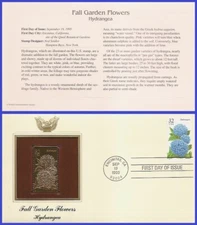 USA2 #2996 U/A GOLDEN REPLICA FDC   Hydrangea