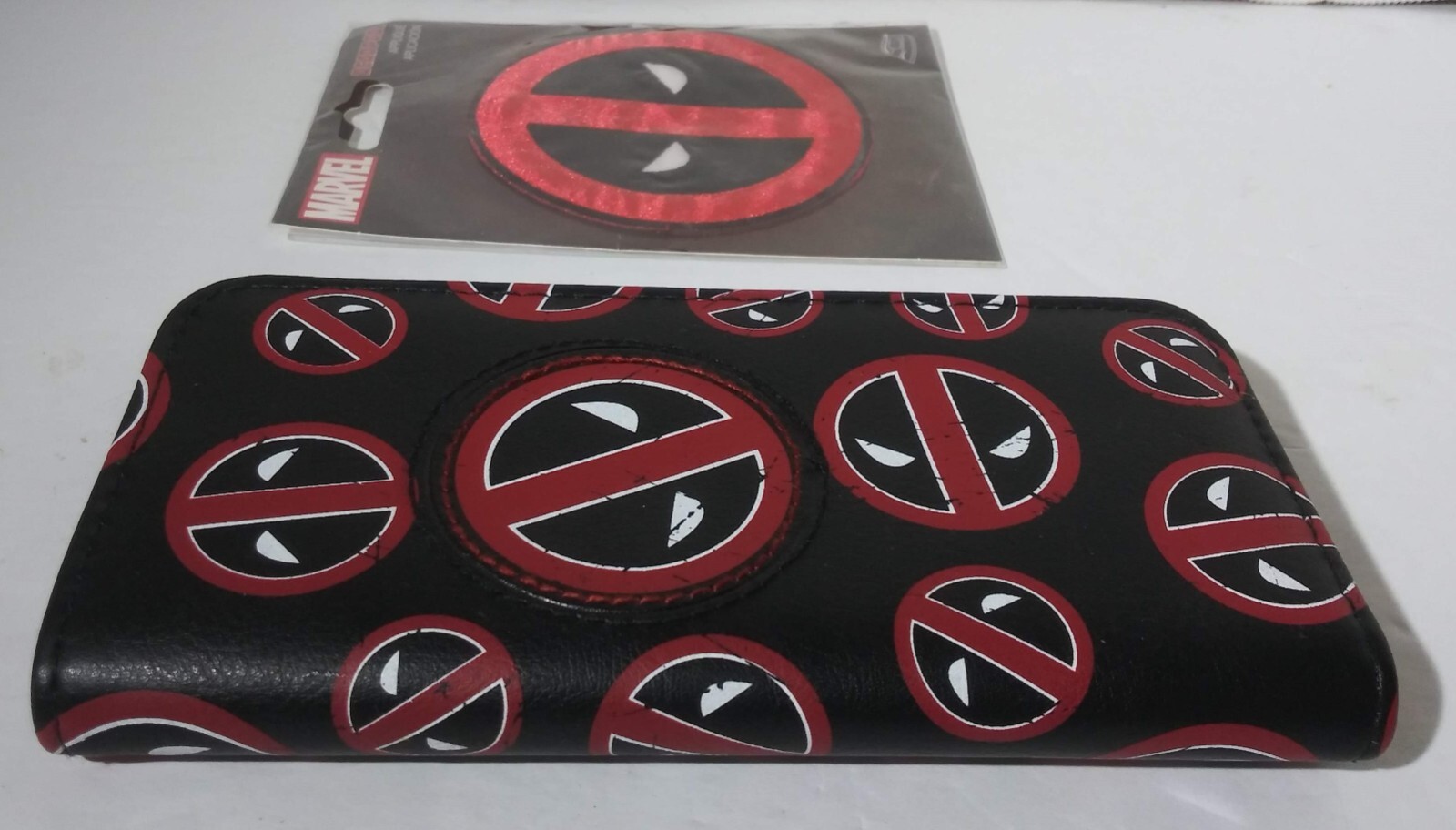 Deadpool Wallet Patchwork Face Distressed Snap Tr… - image 2