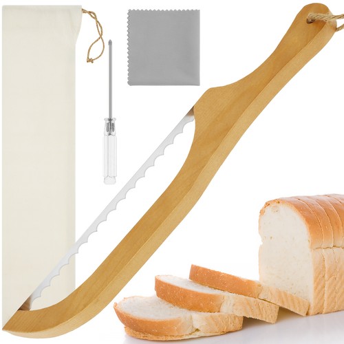 Bread Bow Cutter Stainless Steel Sourdough Bread Slicer with Screwdriver⊇ - Picture 6 of 10