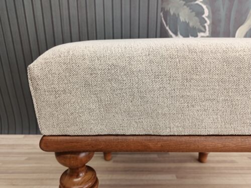 Hallway bench, Ottoman for bedroom, Retro bench, Upholstered bench, Dining bench - Picture 3 of 10