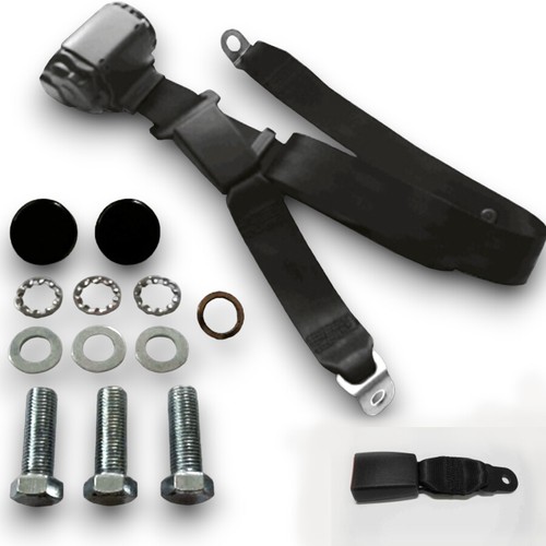 Three-Point Automatic Safety Belt 12cm Tab Black for MG MGA MGB TD