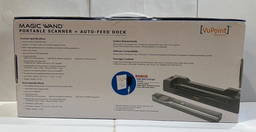 VUPOINT MAGIC WAND PORTABLE HAND HELD SCANNER DOCK PDSDK-ST470PE-VP - Picture 3 of 6