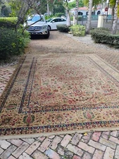 10x14 KARASTAN SAMOVAR TEAWASH MEDALLION 909 100% WOOL RUG - GOOD CONDITION