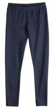 Girls Capris Leggings 7/8 Elastic Waist Navy Blue Stretch Pants SO