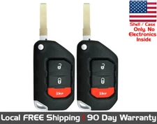 Lot 2x New Replacement Keyless Key Fob SHELL / CASE for Jeep Gladiator Wrangler