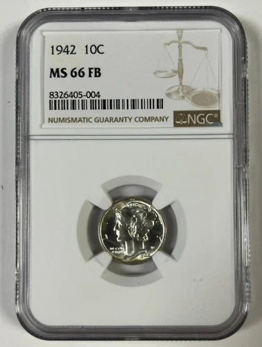 1942 Mercury Dime NGC MS66 FB Full Bands #1 SEE DESCRIPTION