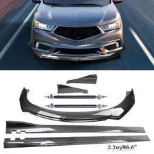 Carbon Fiber Front Bumper Lip Spoiler Splitters Body Kit For Acura MDX B