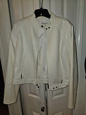 Women's Calvin Klein lined White Blazer Jacket Size L / Large