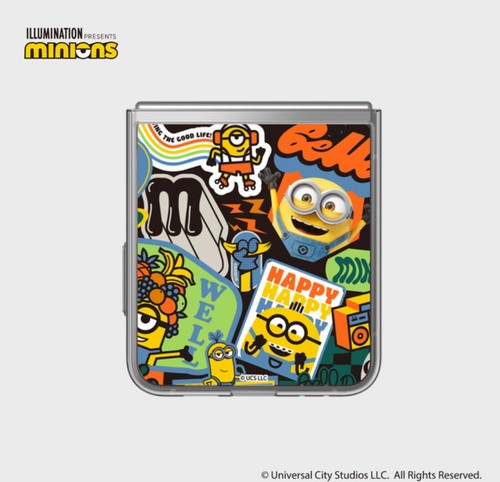MINIONS Traje Abatible Tarjeta Colaboración Accesorio Para Samsung Galaxy Z Flip5 Flip6 - Imagen 21 de 21