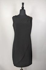 Jessica Simpson Black Draped Bodycon Dress Size 6