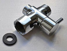 G7/8" Brass T-adapter Valve 3 way for hand held Shower Head Bidet Sprayer Muslim