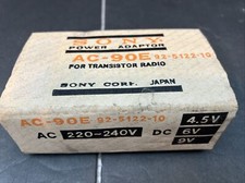 VTG Sony Power Adaptor AC-90E 4.5v 6v 9v AC 220-240v New Old Stock In Box