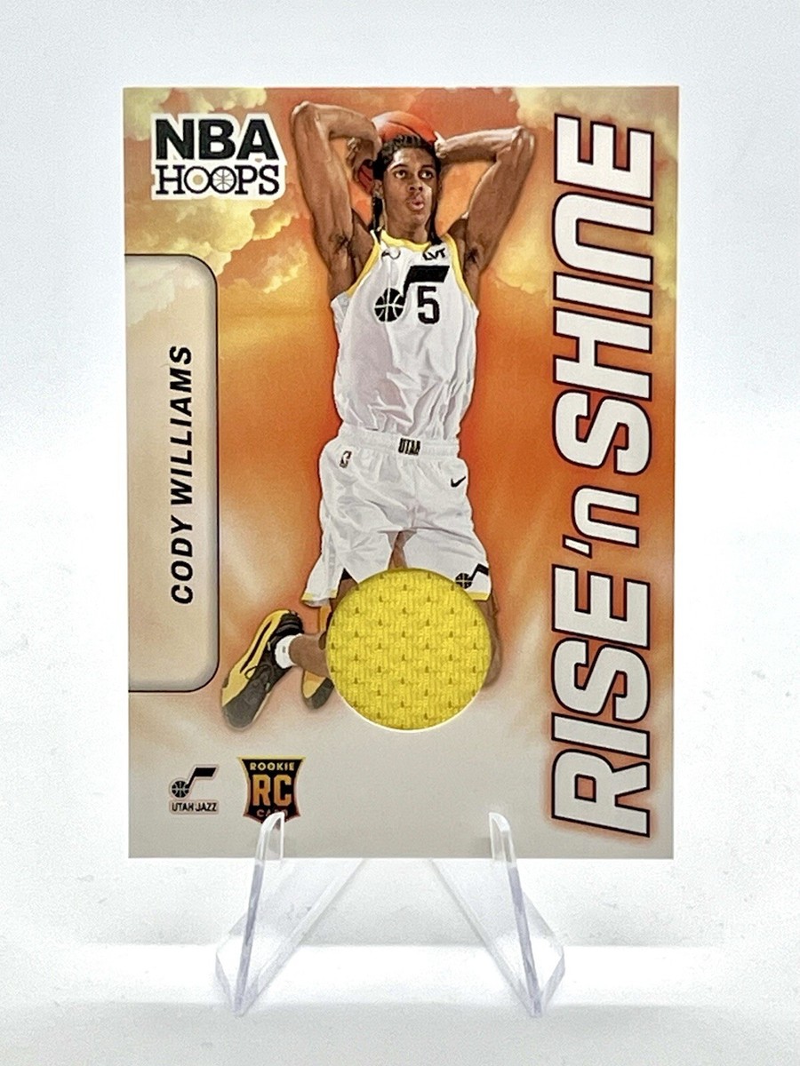 Cody Williams 2024-25 Panini NBA Hoops Rise 'n Shine Rookie Cody Williams 2024-25 Panini NBA Hoops Rise 'n Shine Rookie