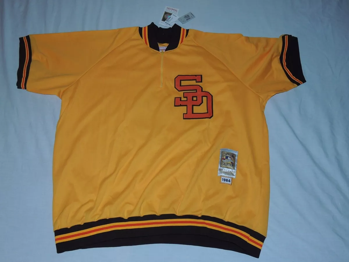 Men's San Diego Padres Tony Gwynn Mitchell & Ness Navy Cooperstown Mesh Batting  Practice Jersey