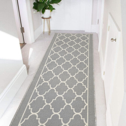 Alfombras grises para pasillos largos pasillos pasillos alfombras de piso delgadas gris estrecho baratas - Imagen 1 de 3