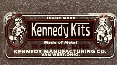Kennedy Big Horn Tool Box Decal Reproduced Vinyl 2 for 1