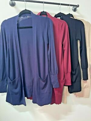 Marks & Spencer langärmelige Damen-Cardigan Edge to Edge 4 Farben Größen XS-XL