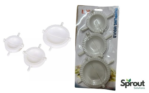 3 Pcs Dumpling Mould Dough Mold Set Press Meat Pie Pastry Maker Samosa Empanada - Picture 3 of 5