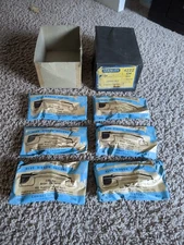 vintage box of Stanley Cabinet Latch Set #4222 CM Red Priscilla Pattern