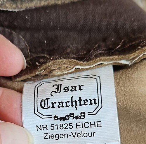 Isar Trachten Kinder Lederhose -Jungen, kurz in Größe 158 Eiche - Bild 6 von 6