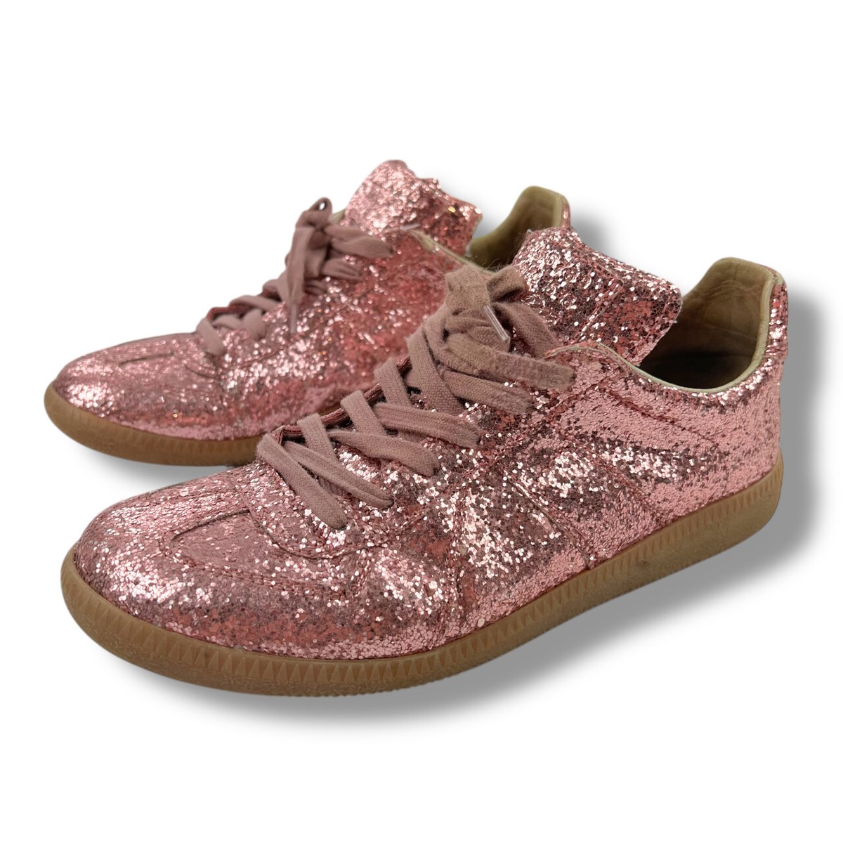 Maison Margiela Pink Sequin Replica Trainers UK