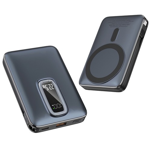 22.5W Magnetic Power Bank 10000mAh for Magsafe Battery with Cable Foldable Stand - Picture 22 of 27
